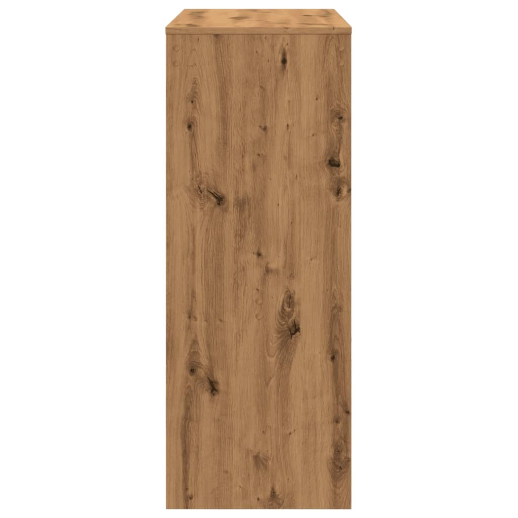 VidaXL Bartafel met rekken 90x40x103,5 cm hout artisanaal eikenkleurig