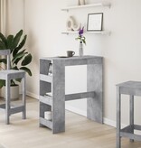 VidaXL Bartafel met rekken 90x40x103,5 cm bewerkt hout betongrijs