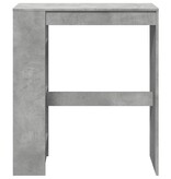 VidaXL Bartafel met rekken 90x40x103,5 cm bewerkt hout betongrijs