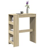 VidaXL Bartafel met rekken 90x40x103,5 cm hout sonoma eikenkleur