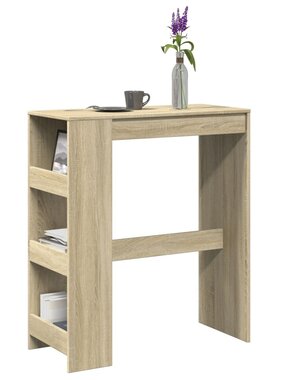VidaXL Bartafel met rekken 90x40x103,5 cm hout sonoma eikenkleur