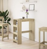 VidaXL Bartafel met rekken 90x40x103,5 cm hout sonoma eikenkleur