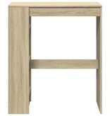 VidaXL Bartafel met rekken 90x40x103,5 cm hout sonoma eikenkleur