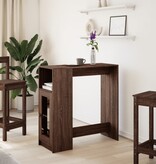 VidaXL Bartafel met rekken 101x40x103,5 cm bewerkt hout bruin eiken