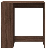 VidaXL Bartafel met rekken 101x40x103,5 cm bewerkt hout bruin eiken