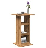 VidaXL Bartafel met opbergruimte 60x60x102 cm hout artisanaal eiken