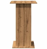 VidaXL Bartafel met opbergruimte 60x60x102 cm hout artisanaal eiken