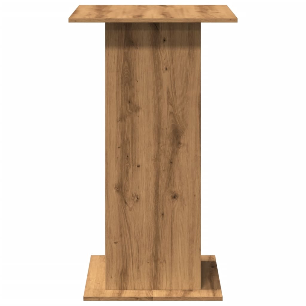 VidaXL Bartafel met opbergruimte 60x60x102 cm hout artisanaal eiken