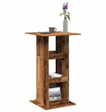 VidaXL Bartafel met opbergruimte 60x60x102 cm hout oud houtkleur