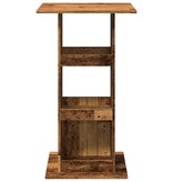 VidaXL Bartafel met opbergruimte 60x60x102 cm hout oud houtkleur
