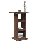 VidaXL Bartafel met opbergruimte 60x60x102 cm hout bruin eikenkleur