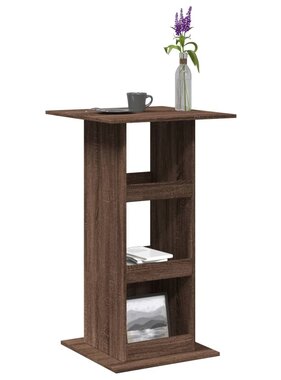 VidaXL Bartafel met opbergruimte 60x60x102 cm hout bruin eikenkleur