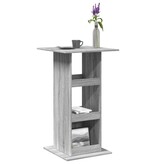 VidaXL Bartafel met opbergruimte 60x60x102 cm hout grijs sonoma eiken