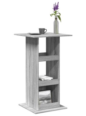 VidaXL Bartafel met opbergruimte 60x60x102 cm hout grijs sonoma eiken