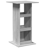VidaXL Bartafel met opbergruimte 60x60x102 cm hout grijs sonoma eiken