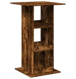 VidaXL Bartafel met opbergruimte 60x60x102 cm hout gerookt eikenkleur