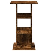 VidaXL Bartafel met opbergruimte 60x60x102 cm hout gerookt eikenkleur