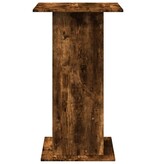 VidaXL Bartafel met opbergruimte 60x60x102 cm hout gerookt eikenkleur