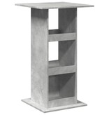 VidaXL Bartafel met opbergruimte 60x60x102 cm bewerkt hout betongrijs