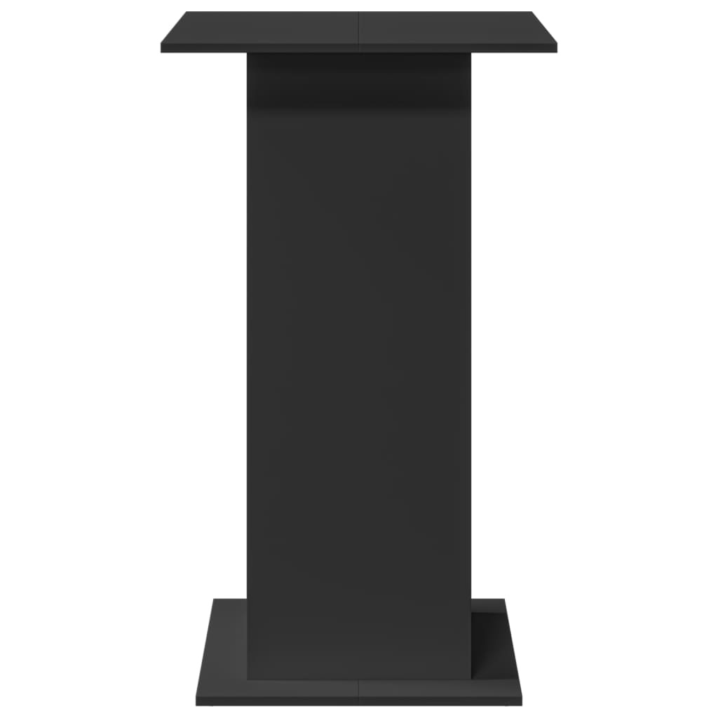 VidaXL Bartafel met opbergruimte 60x60x102 cm bewerkt hout zwart