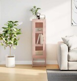 VidaXL Hoge kast 36x39x123 cm koudgewalst staal roze