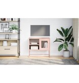 VidaXL Tv-meubel 68x39x60,5 cm staal roze
