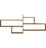 VidaXL Wandschap 167,5x18x68 cm bewerkt hout artisanaal eikenkleurig