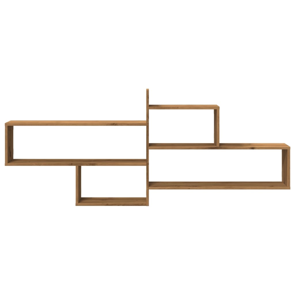 VidaXL Wandschap 167,5x18x68 cm bewerkt hout artisanaal eikenkleurig