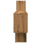 VidaXL Wandschap 167,5x18x68 cm bewerkt hout artisanaal eikenkleurig