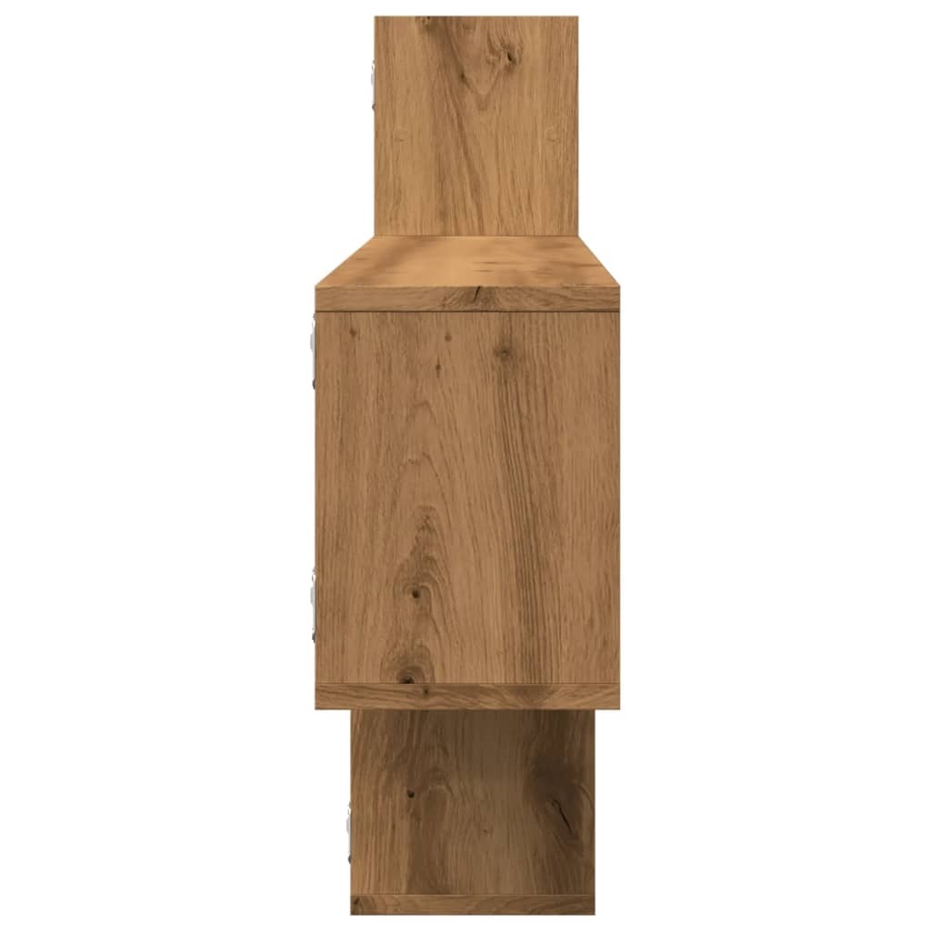 VidaXL Wandschap 167,5x18x68 cm bewerkt hout artisanaal eikenkleurig