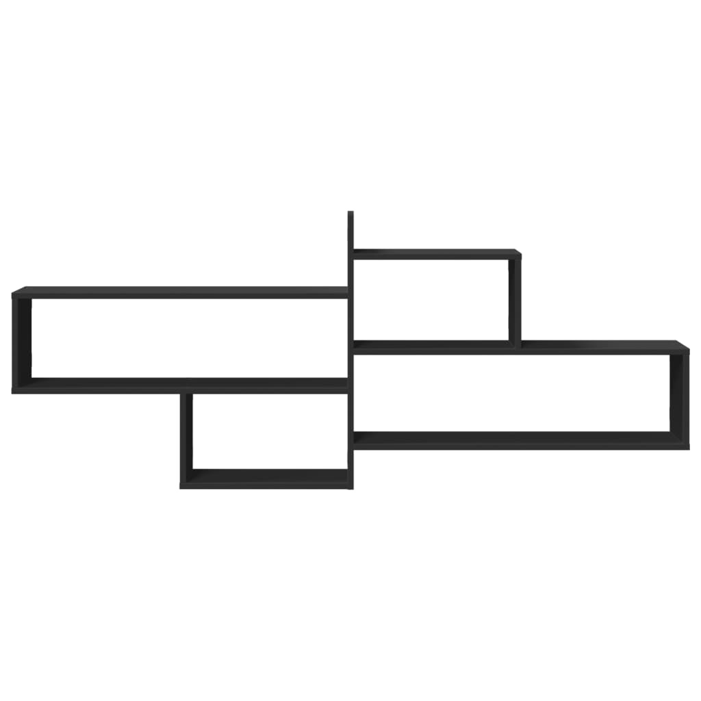 VidaXL Wandschap 167,5x18x68 cm bewerkt hout zwart