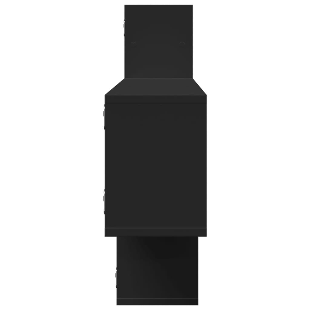 VidaXL Wandschap 167,5x18x68 cm bewerkt hout zwart