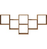 VidaXL Wandschap 159x18x66 cm bewerkt hout artisanaal eikenkleurig