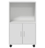 VidaXL Rolkast 55x40x91 cm bewerkt hout wit