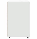 VidaXL Rolkast 60x48x81 cm bewerkt hout wit