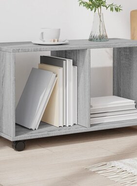 VidaXL Rolkast 72x33x42,5 cm bewerkt hout grijs sonoma eikenkleurig