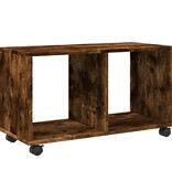 VidaXL Rolkast 72x33x42,5 cm bewerkt hout gerookt eikenkleurig