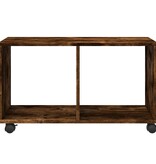 VidaXL Rolkast 72x33x42,5 cm bewerkt hout gerookt eikenkleurig