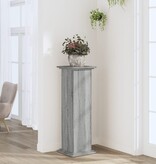 VidaXL Plantenstandaard 33x33x100 cm bewerkt hout grijs sonoma eiken