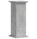VidaXL Plantenstandaard 33x33x80 cm bewerkt hout betongrijs