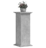 VidaXL Plantenstandaard 33x33x80 cm bewerkt hout betongrijs