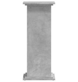 VidaXL Plantenstandaard 33x33x80 cm bewerkt hout betongrijs