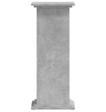VidaXL Plantenstandaard 33x33x80 cm bewerkt hout betongrijs