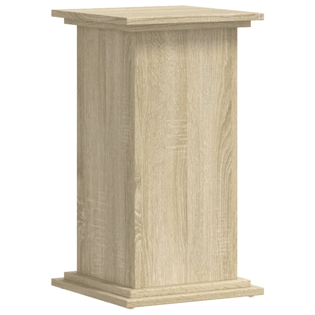 VidaXL Plantenstandaard 33x33x60 cm bewerkt hout sonoma eikenkleurig