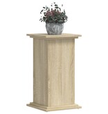 VidaXL Plantenstandaard 33x33x60 cm bewerkt hout sonoma eikenkleurig
