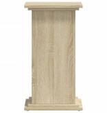 VidaXL Plantenstandaard 33x33x60 cm bewerkt hout sonoma eikenkleurig