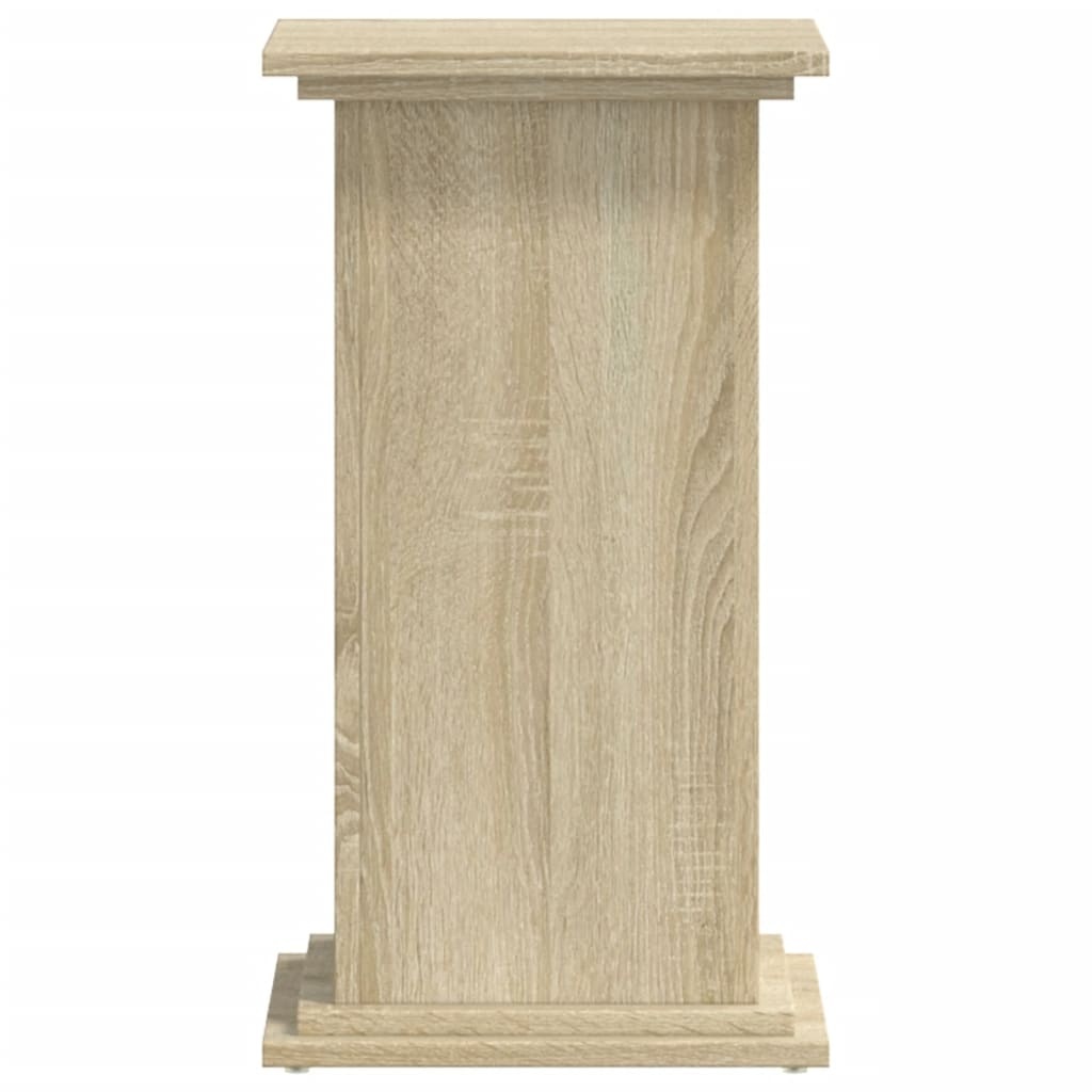 VidaXL Plantenstandaard 33x33x60 cm bewerkt hout sonoma eikenkleurig