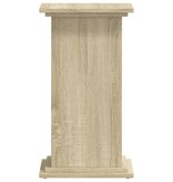VidaXL Plantenstandaard 33x33x60 cm bewerkt hout sonoma eikenkleurig
