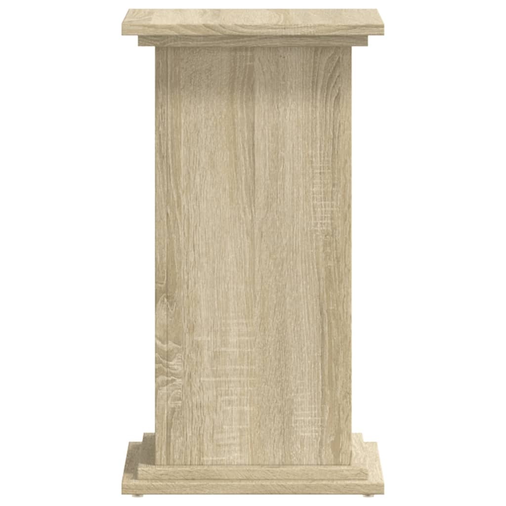 VidaXL Plantenstandaard 33x33x60 cm bewerkt hout sonoma eikenkleurig