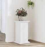 VidaXL Plantenstandaard 33x33x60 cm bewerkt hout wit